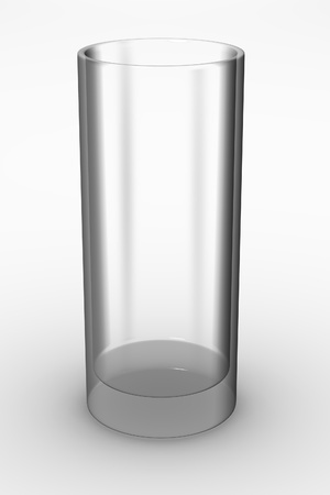 3d render of empty glass の写真素材