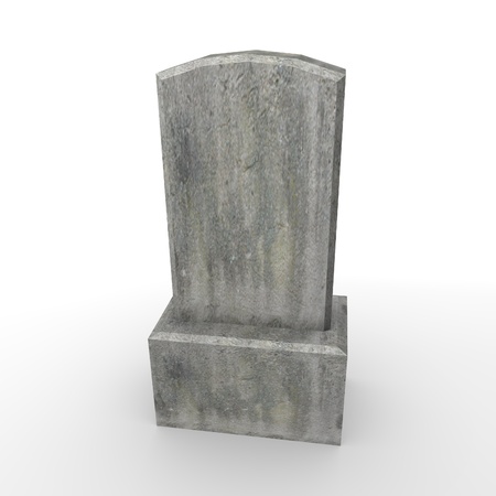 3d render of stone graveの写真素材