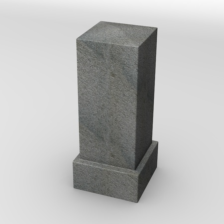 3d render of guard stoneの写真素材