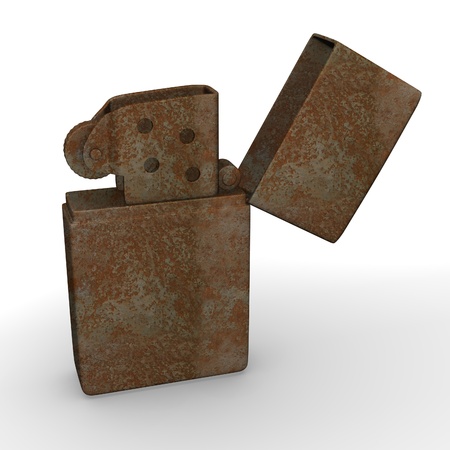 3d render of lighter (fire)の写真素材