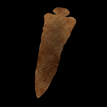 3d render of prehistoric tool の写真素材