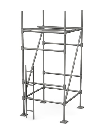 3d render of construction scaffoldの写真素材