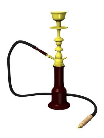 3d render of shisha (smoking pipe)の写真素材