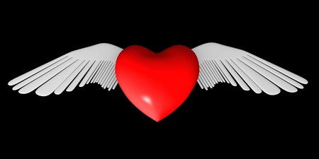 3d render of valentine heart の写真素材