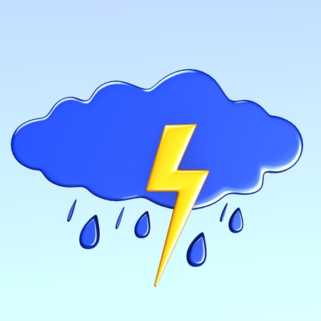 3d render of weather icon の写真素材