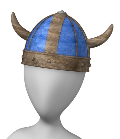 3d render of cartoon character with helmet の写真素材