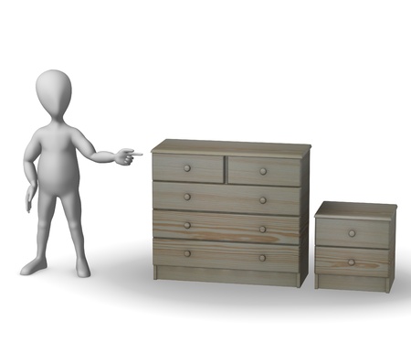 3d render of cartoon character with cases の写真素材