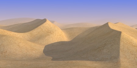 3d render of sand desert の写真素材