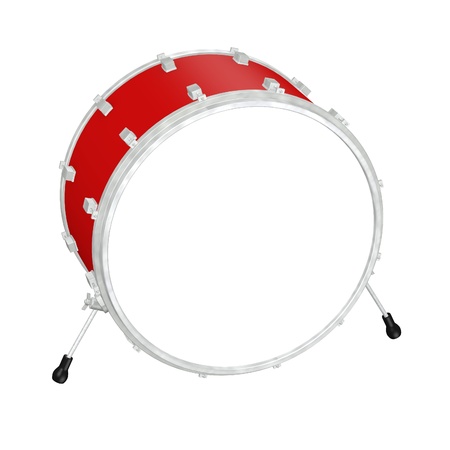 3d render of drum instrumentの写真素材