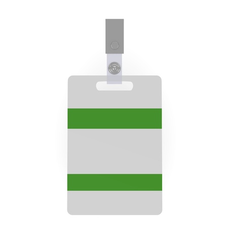 3d render of ID badgeの写真素材