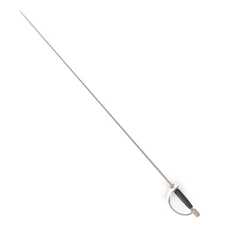 3d render of rapier  sword
