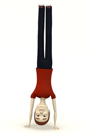 man in casual clothes- on headの写真素材