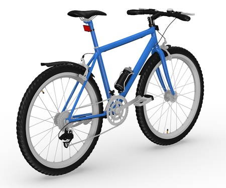 bicycle with characterの写真素材