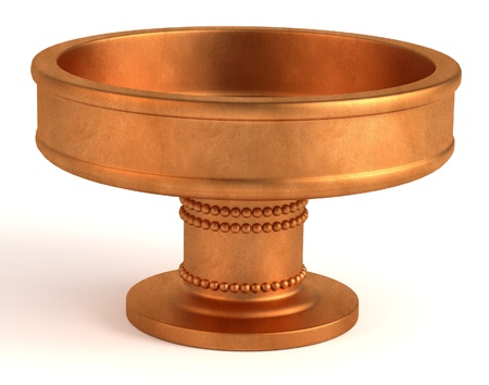 3d render of antique bowlの写真素材