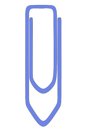 cartoon image of paper clipの写真素材