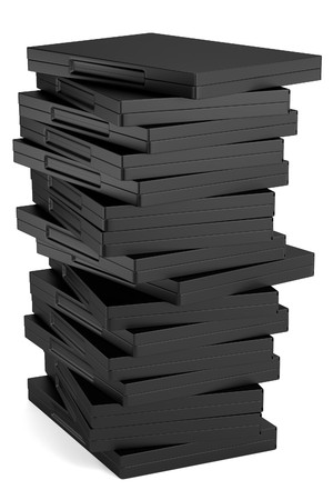 realistic 3d render of DVD caseの写真素材