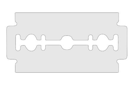 cartoon image of razor blade