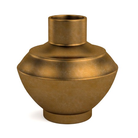 realistic 3d render of old vaseの写真素材