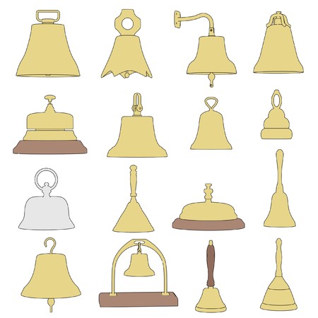 cartoon image of small bellsの写真素材