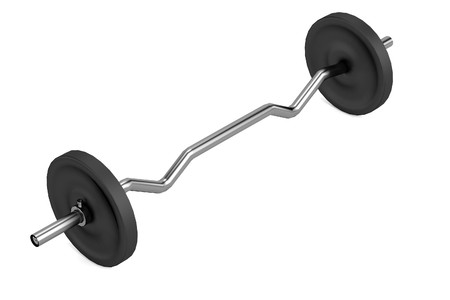 realistic 3d render of lifting weightsの写真素材