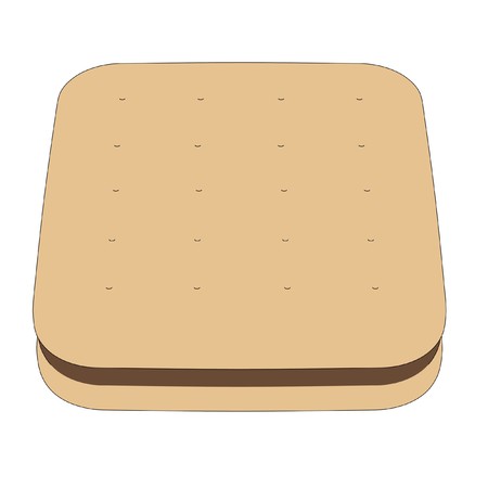 cartoon image of biscuit (cookie)の写真素材