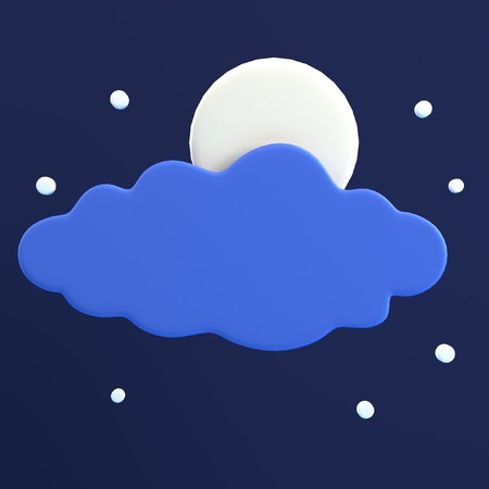 realistic 3d render of weather iconの写真素材