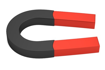 realistic 3d render of magnetの写真素材