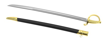 realistic 3d render of sabreの写真素材