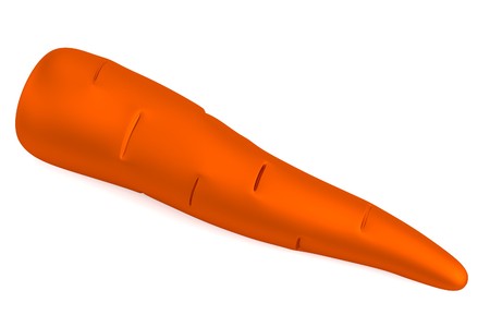 realistic 3d render of carrot toyの写真素材