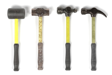 3d render of hammers setの写真素材