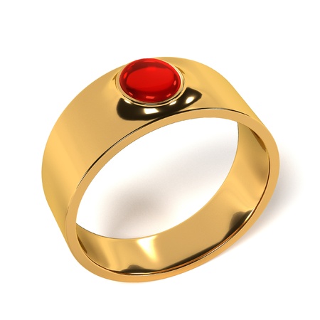 3d render of ring (jewel)の写真素材