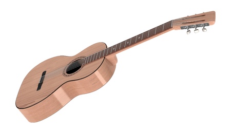 3d rendering of acoustic guitar