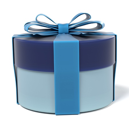 3d renderings of gift with ribbon