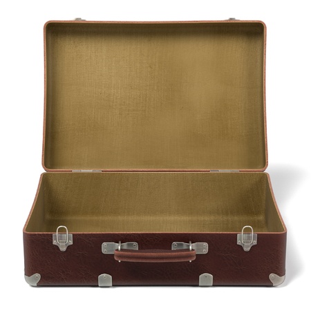 realistic 3d render of suitcaseの写真素材