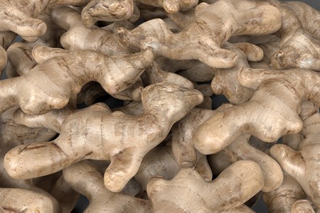 realistic 3d render of ginger root