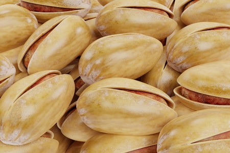Realistic 3D Render of Pistachio Nutsの写真素材