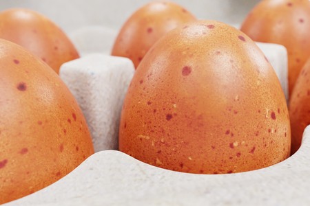 Realistic 3d Render of Egg Box