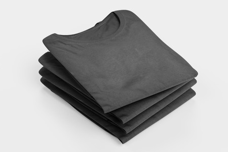 Realistic 3D Render of Folded T-Shirtの写真素材
