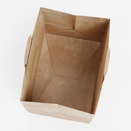 Realistic 3D Render of Paper Bag