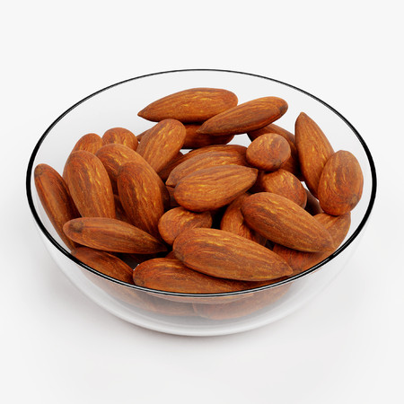 Realistic 3D Render of Almondsの写真素材