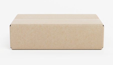 Realistic 3D Render of Carboard Boxの写真素材