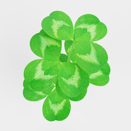 Realistic 3D Render of Clover Plantの写真素材