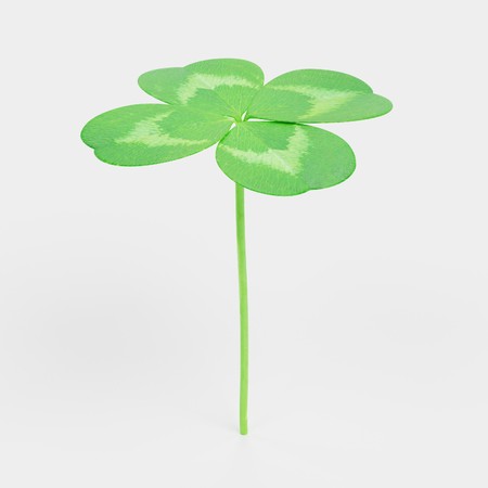 Realistic 3D Render of Clover Plantの写真素材