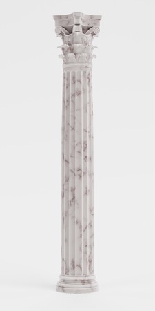 Realistic 3d Render of Corinthian Column