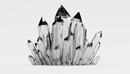 Realistic 3d Render of Crystalsの写真素材