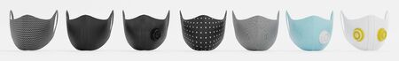 Realistic 3D Render of Protective Masks