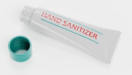 Realistic 3D render of Hand Sanitizerの写真素材