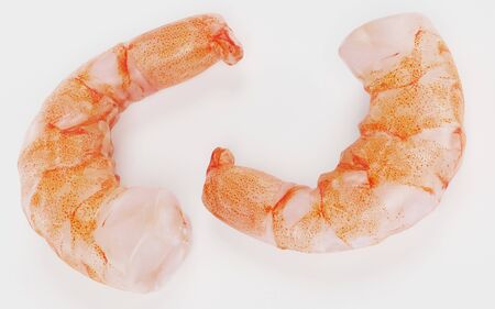 Realistic 3D Render of Shrimpの写真素材