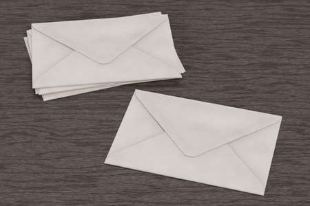 Realistic 3D Render of Paper Envelopes