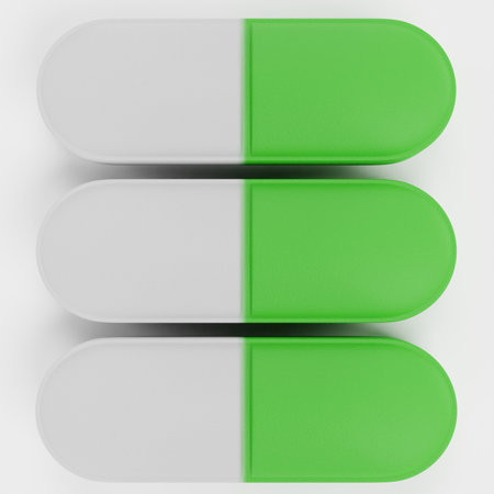 Realistic 3D Render of Vaccine Pillの写真素材